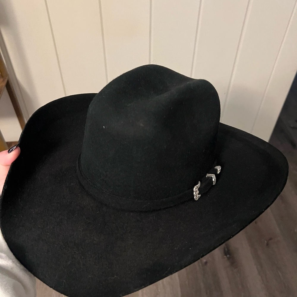 Black Western Hat with Silver Accents